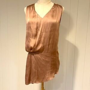 Dolan Bronze and Grey Summer Tunic Blouse - EUC